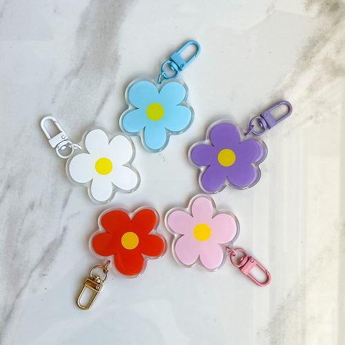 Retro Flowers Acrylic keychains 