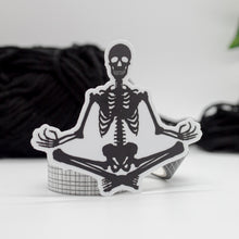 Load image into Gallery viewer, Yoga Skeleton #2 Silhouette Sticker
