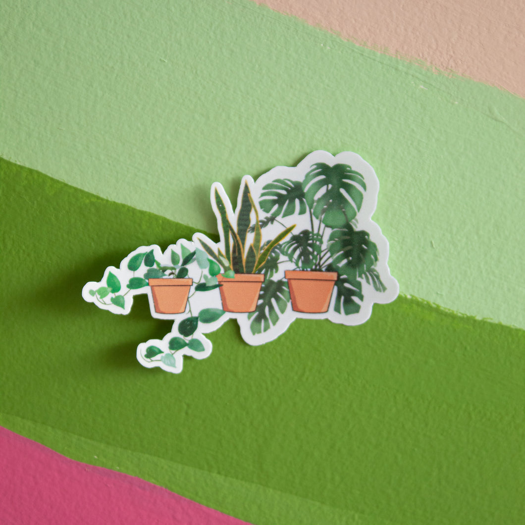 Collection of Indoor Plants Sticker