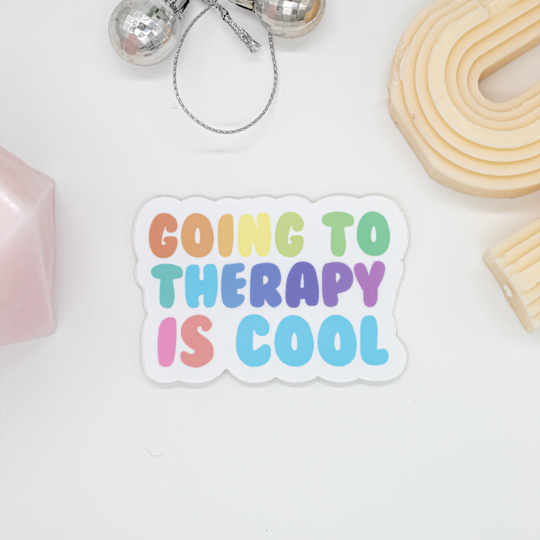 Going To Therapy Is Cool Sticker