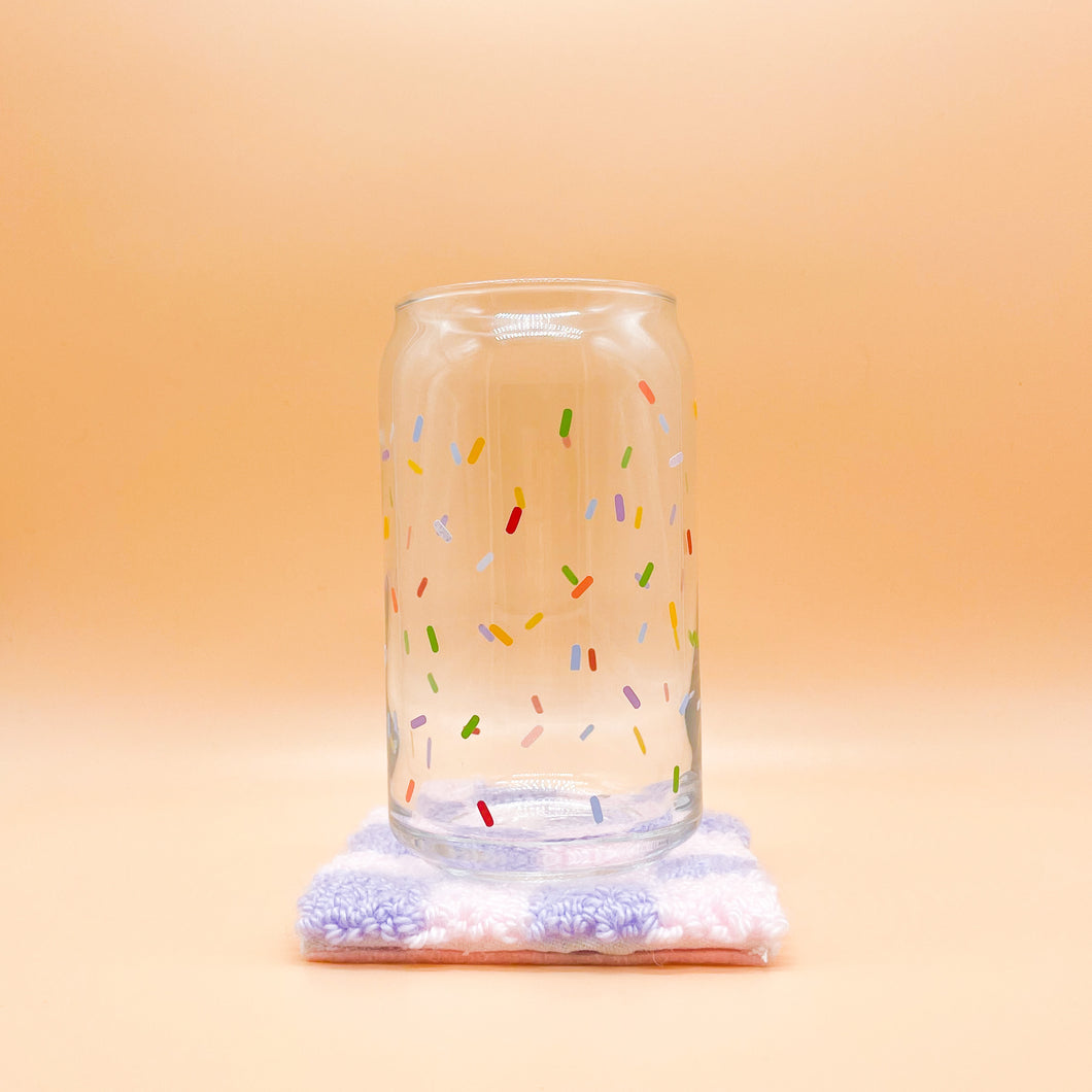 Sprinkles Can Glass Cup (Lid and Straw not included)