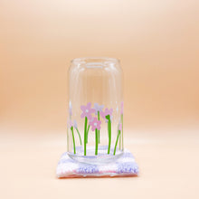 Load image into Gallery viewer, Flower Field Can Glass Cup (Lid and Straw not included)
