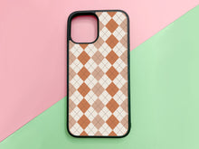 Load image into Gallery viewer, diamond pattern phonecase for iPhone or Samsung in the brown bear color
