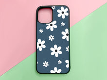 Load image into Gallery viewer, Daisy flowers phonecase for iPhone or Samsung in the Midnight color
