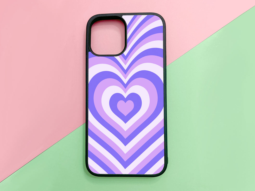 Hearts phonecase for iPhone or Samsung in the fairy tale color