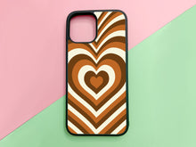 Load image into Gallery viewer, Hearts phonecase for iPhone or Samsung in the fall color
