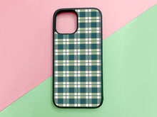Load image into Gallery viewer, plaid pattern phonecase for iPhone or Samsung in the camp color
