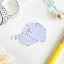 Load image into Gallery viewer, Purple Blue Violet Daisy Hat Sticker
