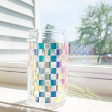 Load image into Gallery viewer, checker glass cup lifestyle
